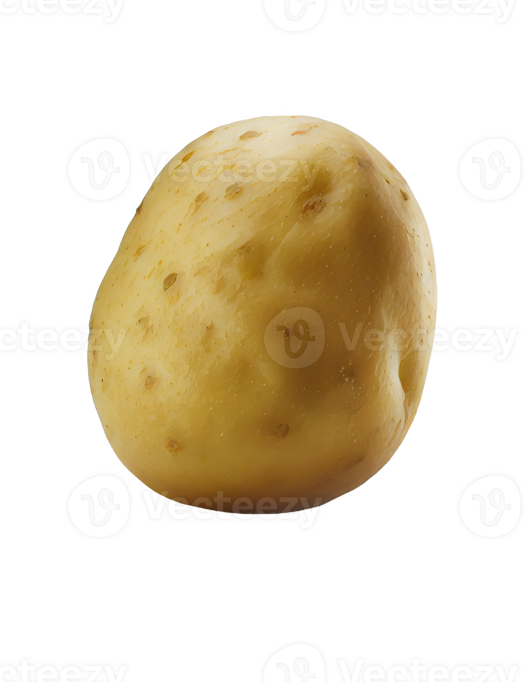 Potato on transparent background, created with png