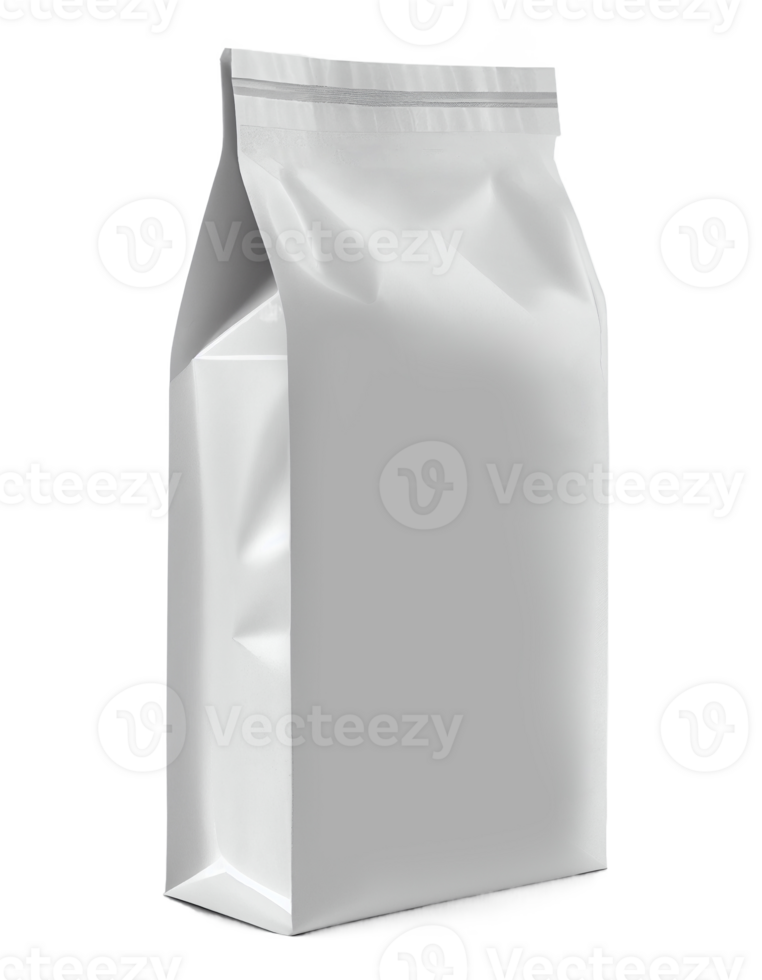 White blank packaging on transparent background, created with png