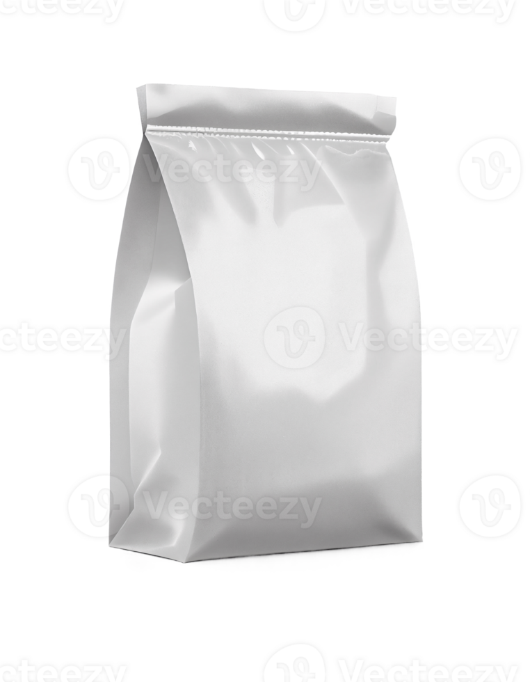 White blank packaging on transparent background, created with png