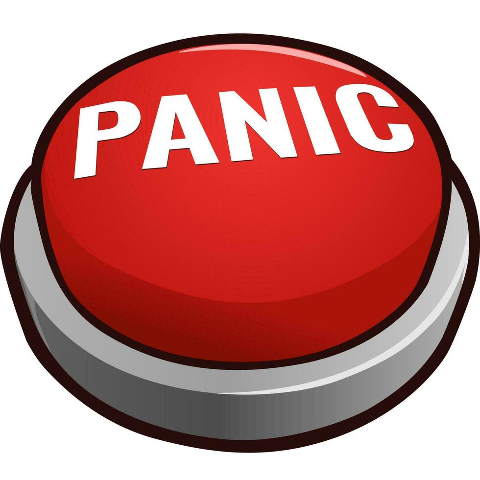 Panic Button Emote Illustration vector