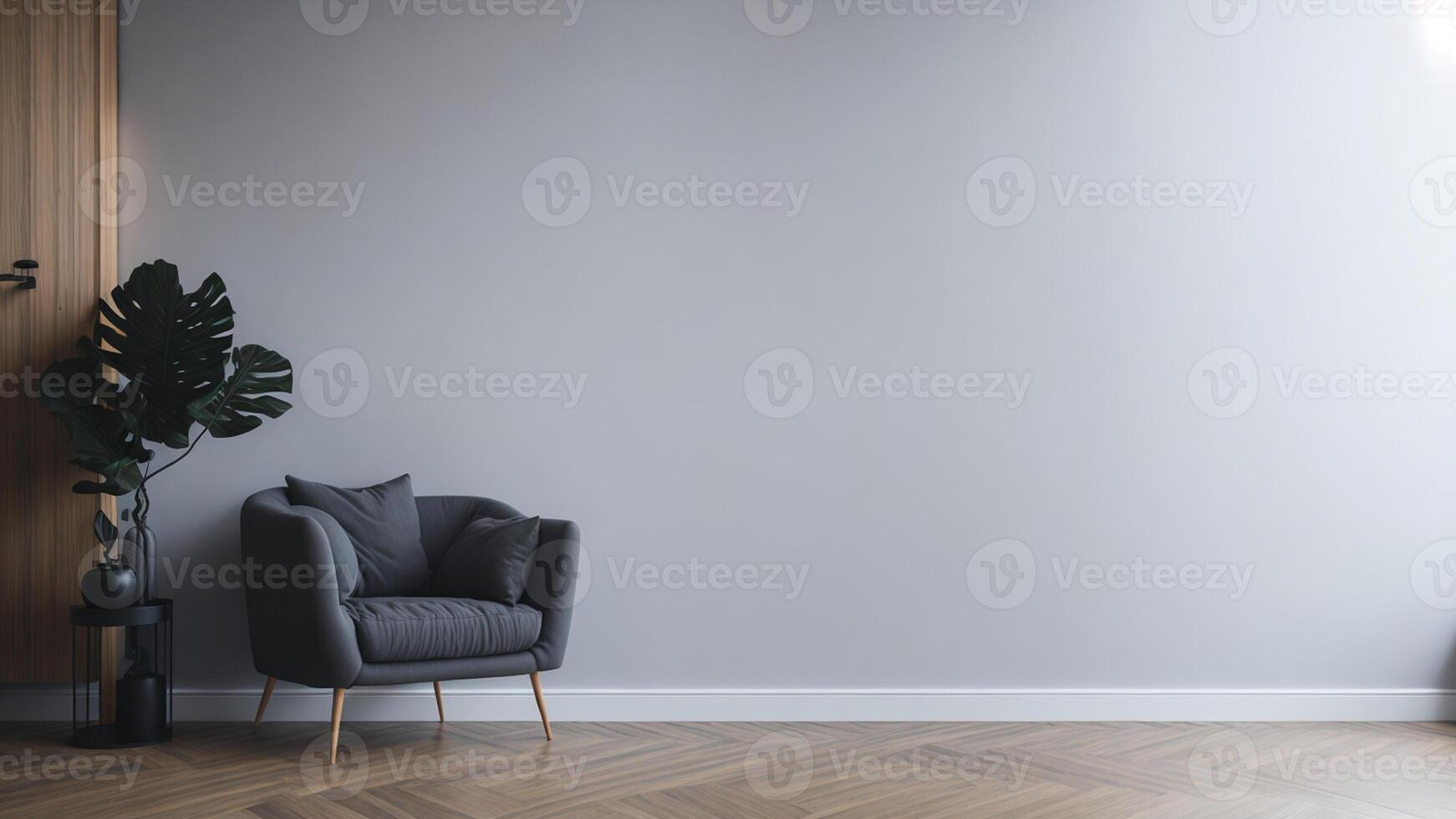 interior with armchair and coffee table photo