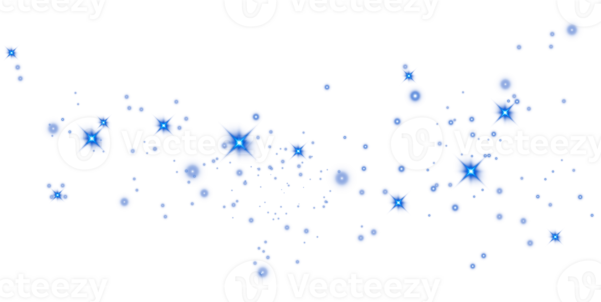 Abstract blue glitter wave illustration. Blue stardust sparkle particles isolated on transparent background. Magic concept. PNG. png