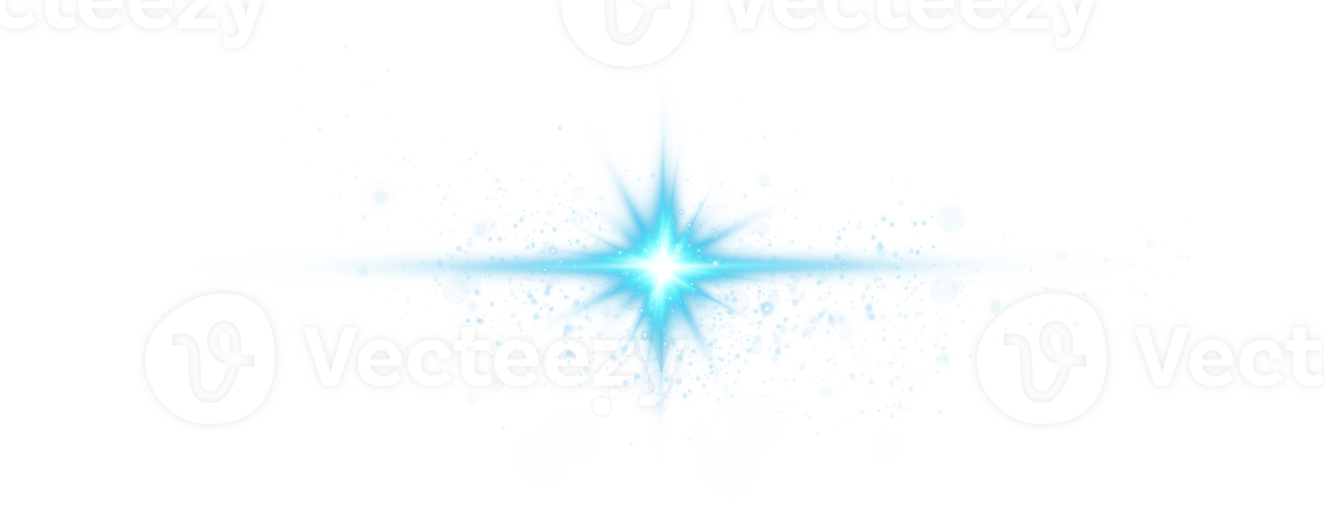 Blue glowing lights effects isolated on transparent background. Solar flare with beams and spotlight. Glow effect. Starburst with sparkles. PNG. png