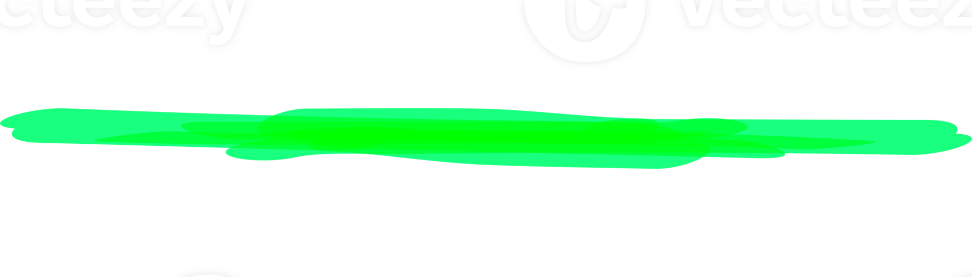 Hand drawn green highlight marker stripes on transparent background. PNG. png