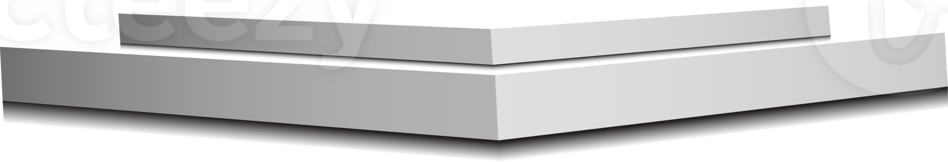 podium isolerat på en transparent bakgrund. 3d piedestal. png. png