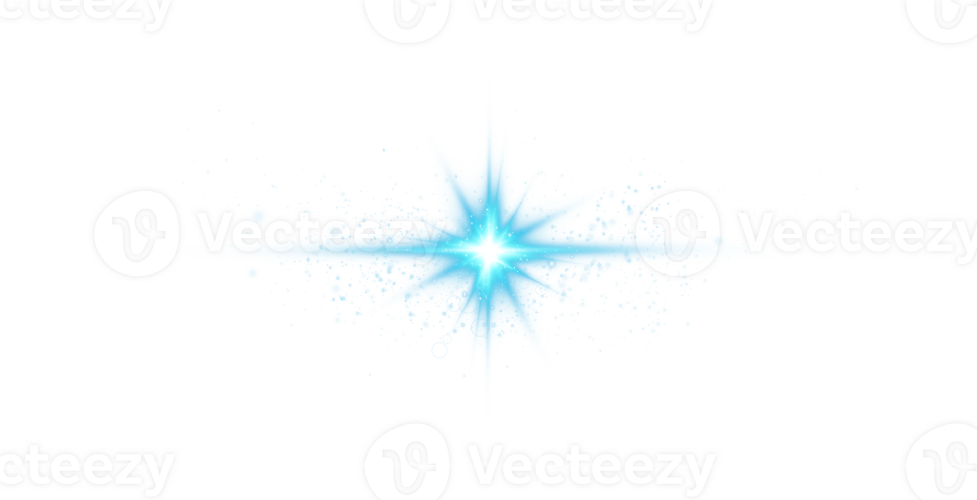 Blue glowing lights effects isolated on transparent background. Solar flare with beams and spotlight. Glow effect. Starburst with sparkles. PNG. png