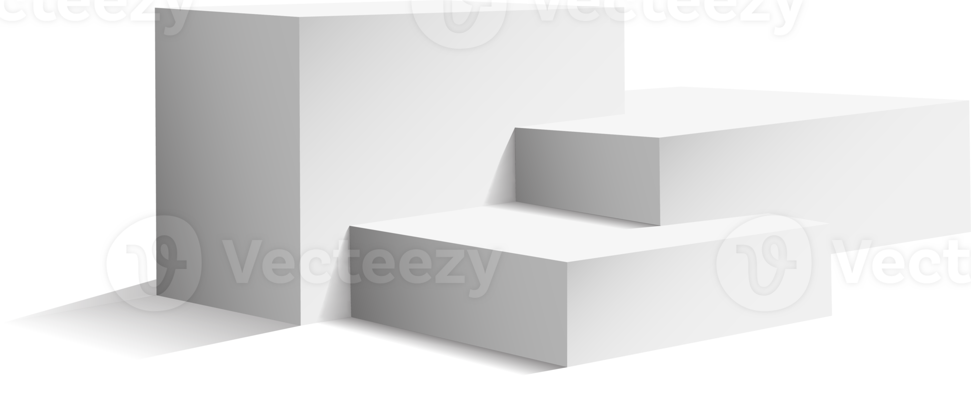 Podium isoliert auf ein transparent Hintergrund. 3d Sockel. png. png