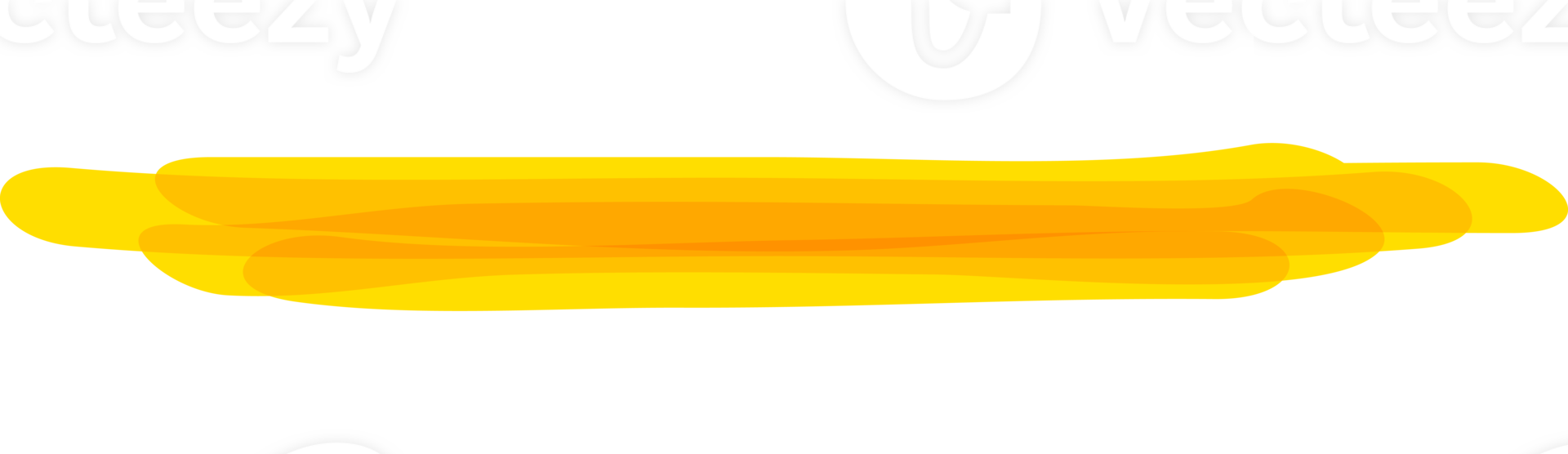 Hand drawn orange highlight marker stripes on transparent background. PNG. png