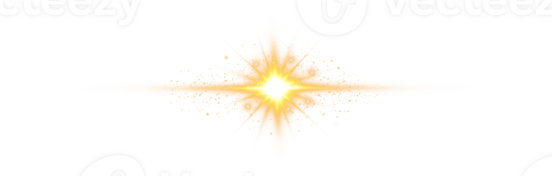 Yellow Sun isolated on transparent background. png