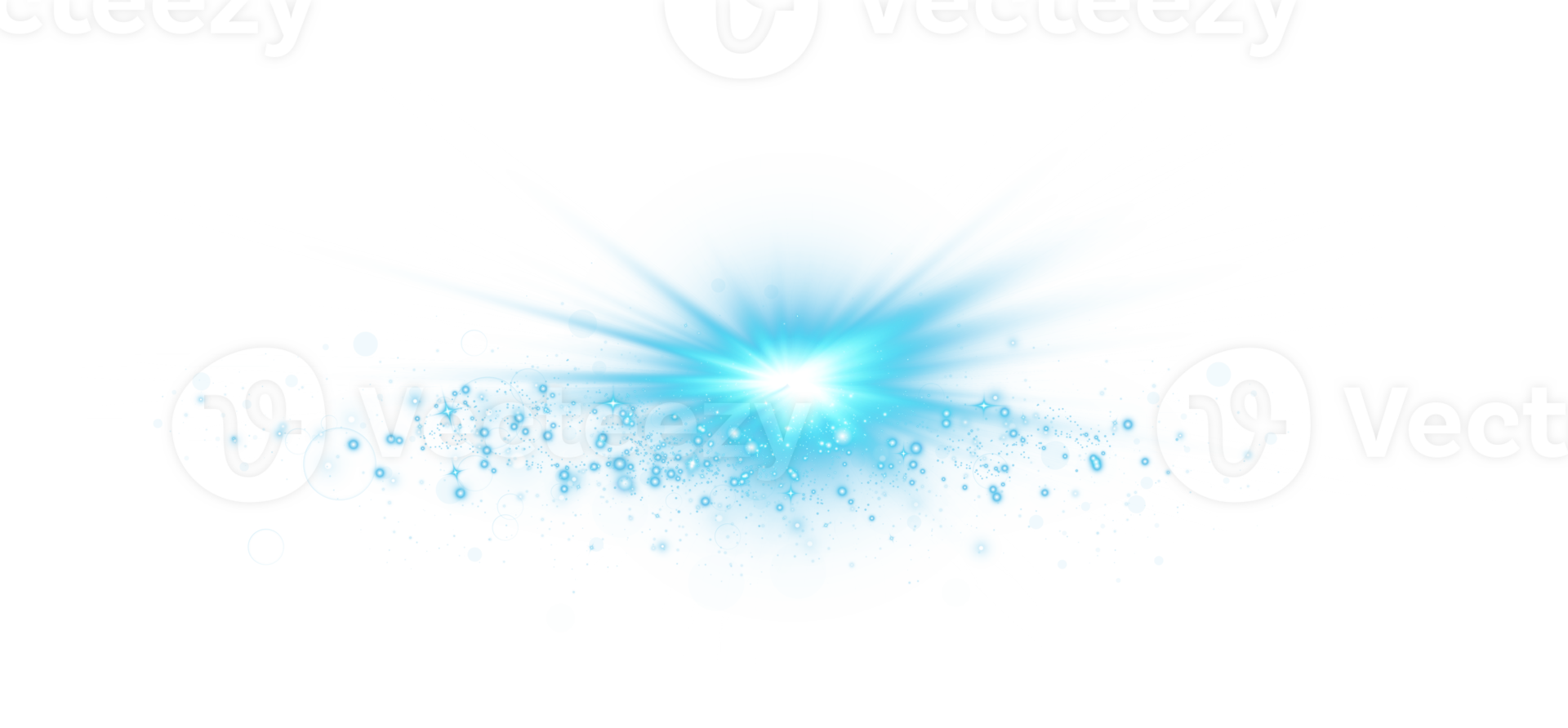 Blue glowing lights effects isolated on transparent background. Solar flare with beams and spotlight. Glow effect. Starburst with sparkles. PNG. png