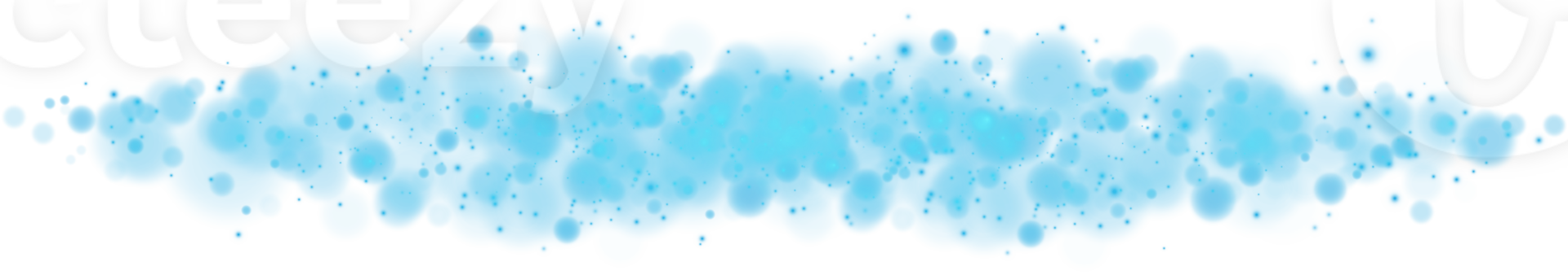 Golden shining bokeh lights with glowing particles  on transparent background. PNG
