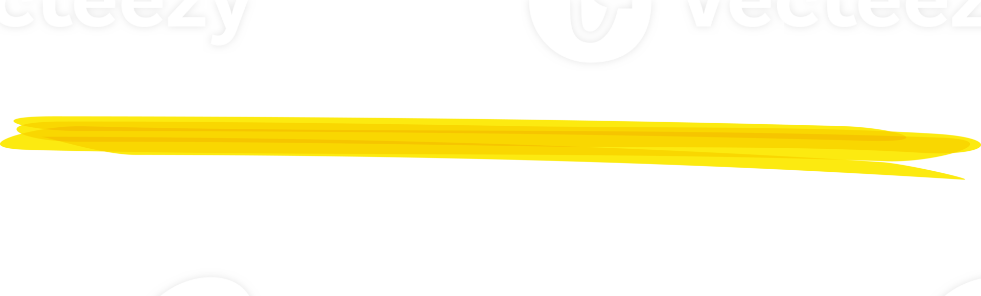 Hand drawn yellow highlight marker stripes on transparent background. PNG. png