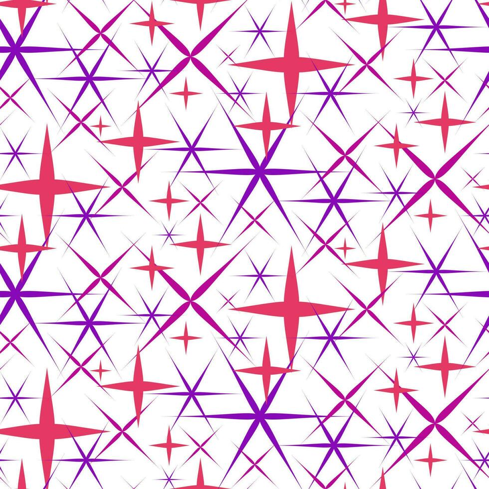 A pattern of purple, blue sharp sequins. Background of the original vector stars sparkle icon. Bright fireworks, flickering decorations, brilliant flash. For printing on textiles and paper. Packaging