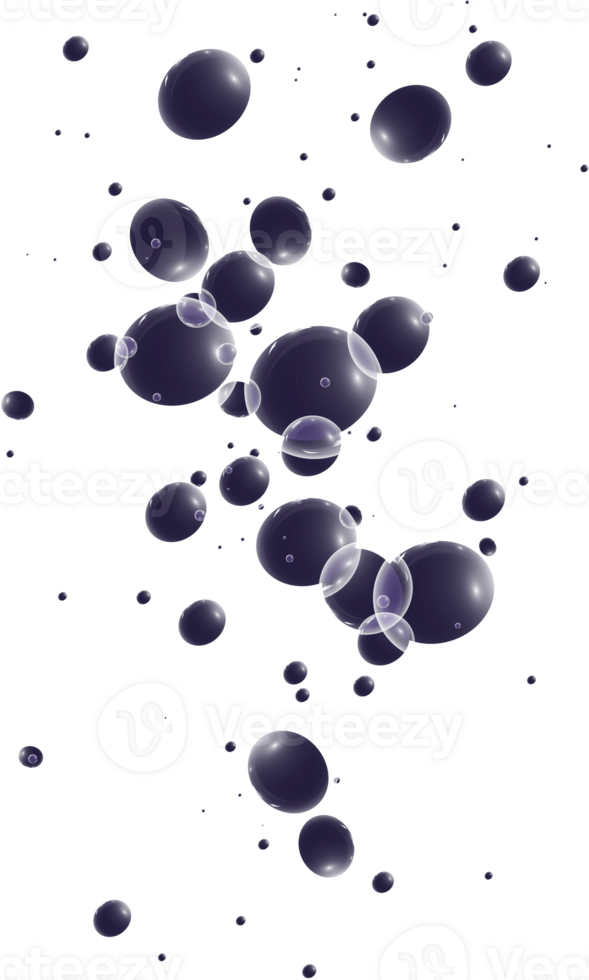 Realistic soap bubbles. Png Bubbles are located on a transparent background. Flying soap bubbles. PNG.