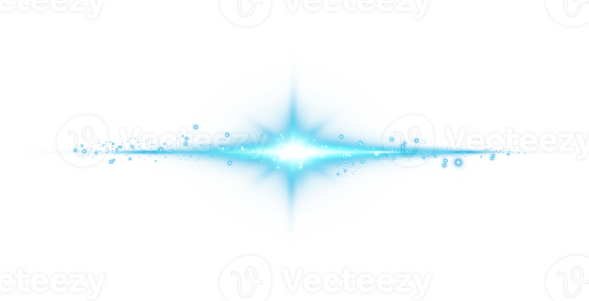 Blue glowing lights effects isolated on transparent background. Solar flare with beams and spotlight. Glow effect. Starburst with sparkles. PNG. png