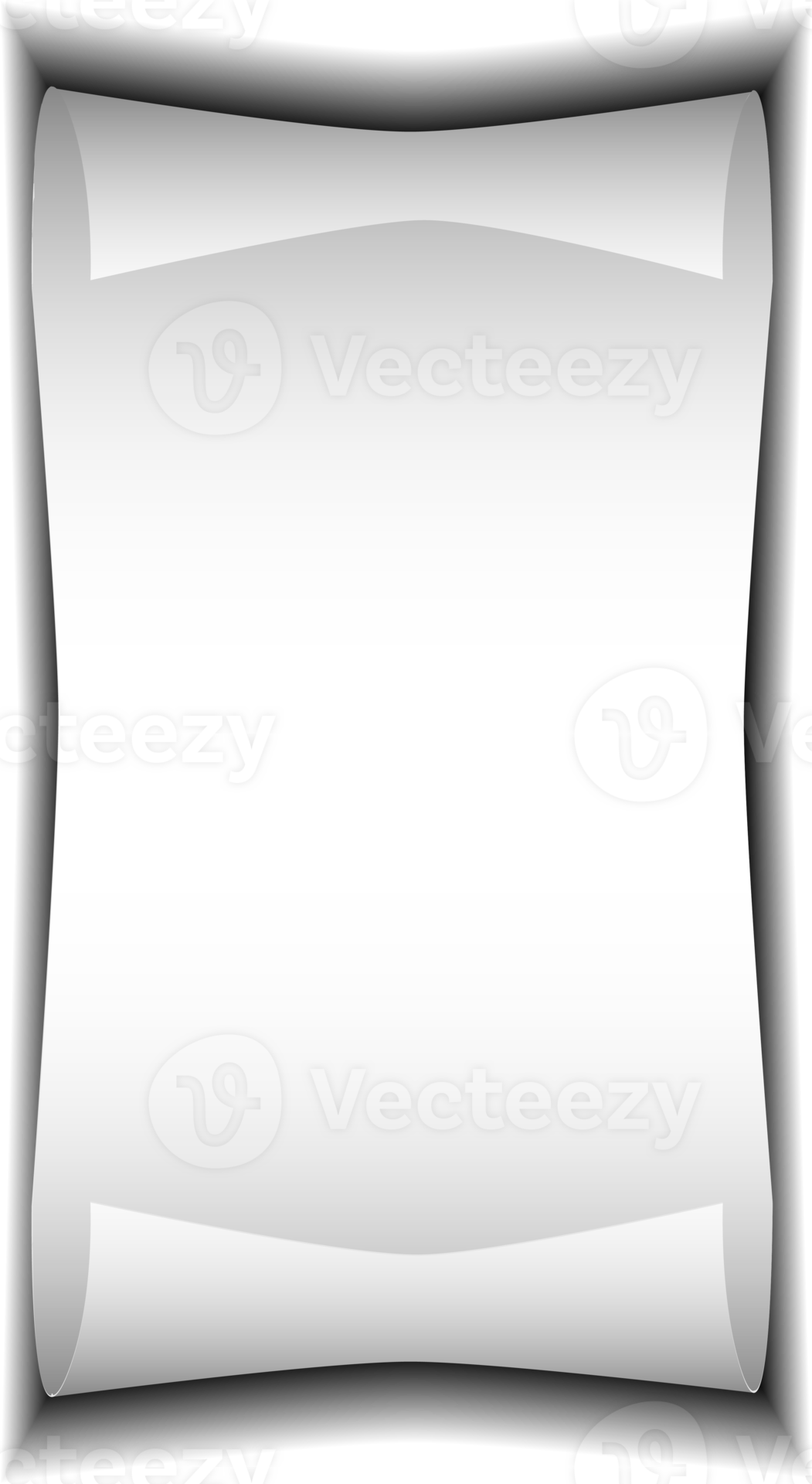 Realistic paper sheet with folded corner. Paper sheet A4 with shadows on transparent background