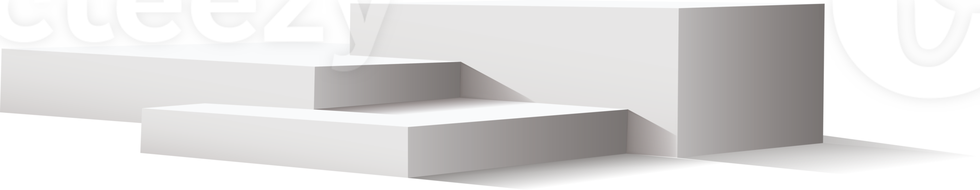 Podium isolated on a transparent background. 3d pedestal. PNG. png