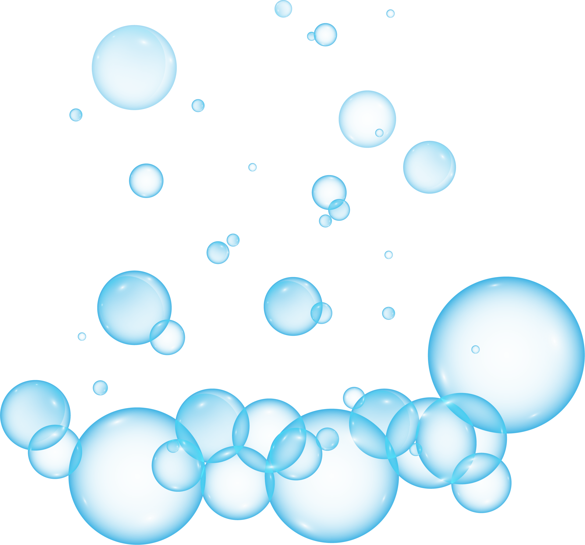 Realistic soap bubbles. Png Bubbles are located on a transparent ...