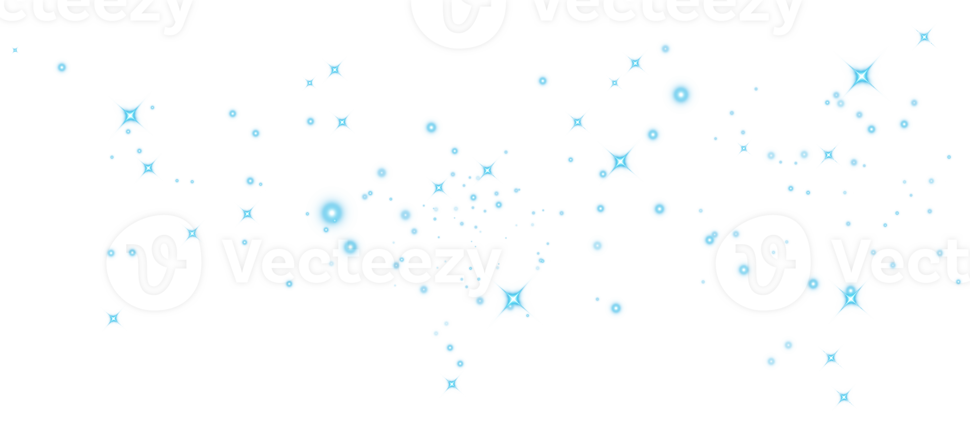 Abstract blue glitter wave illustration. Blue stardust sparkle particles isolated on transparent background. Magic concept. PNG. png
