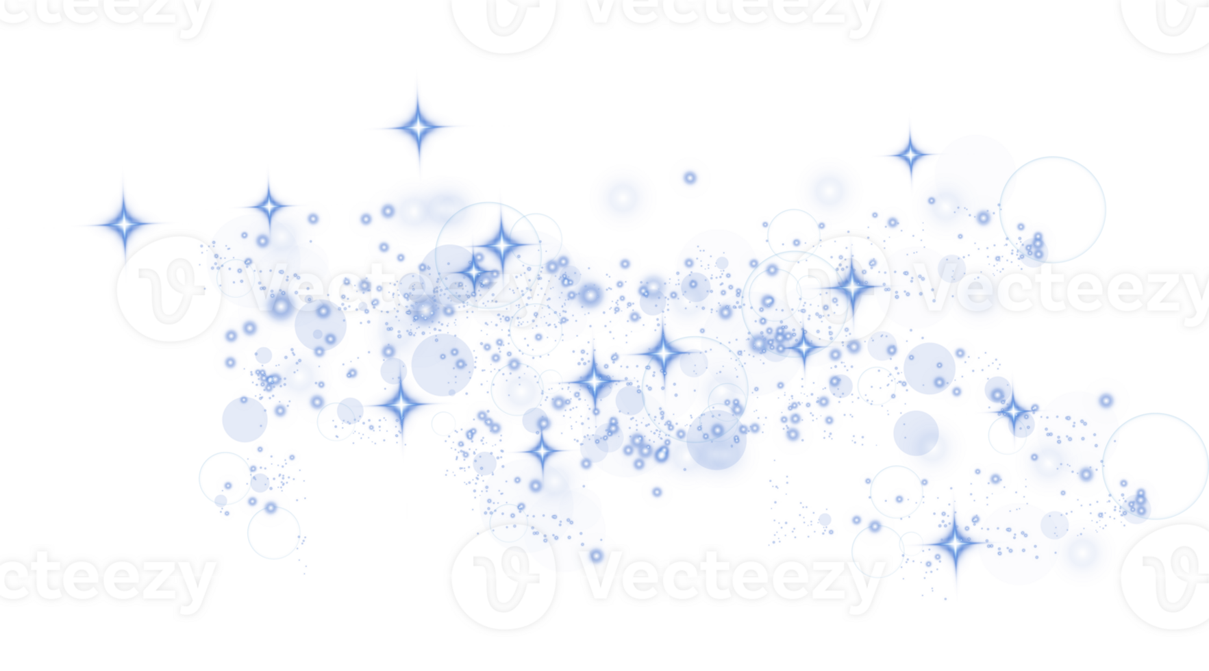 Abstract blue glitter wave illustration. Blue stardust sparkle