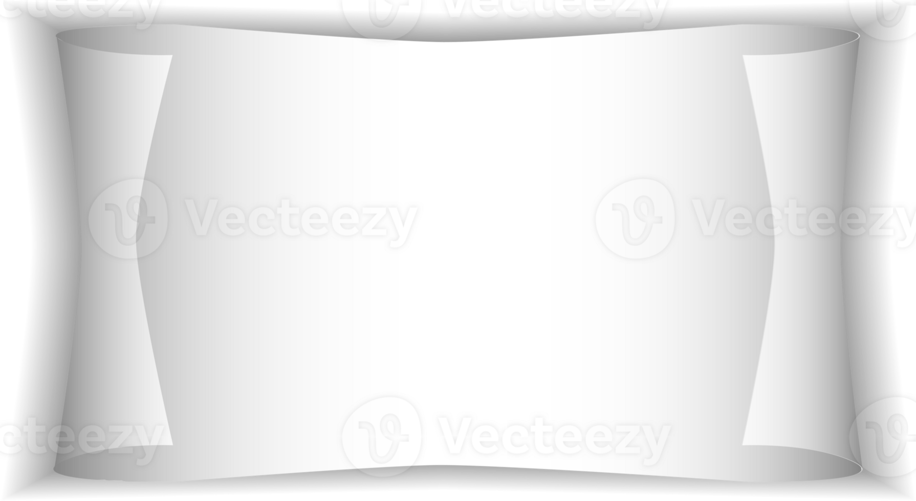 Realistic paper sheet with folded corner. Paper sheet A4 with shadows on transparent background. PNG. png