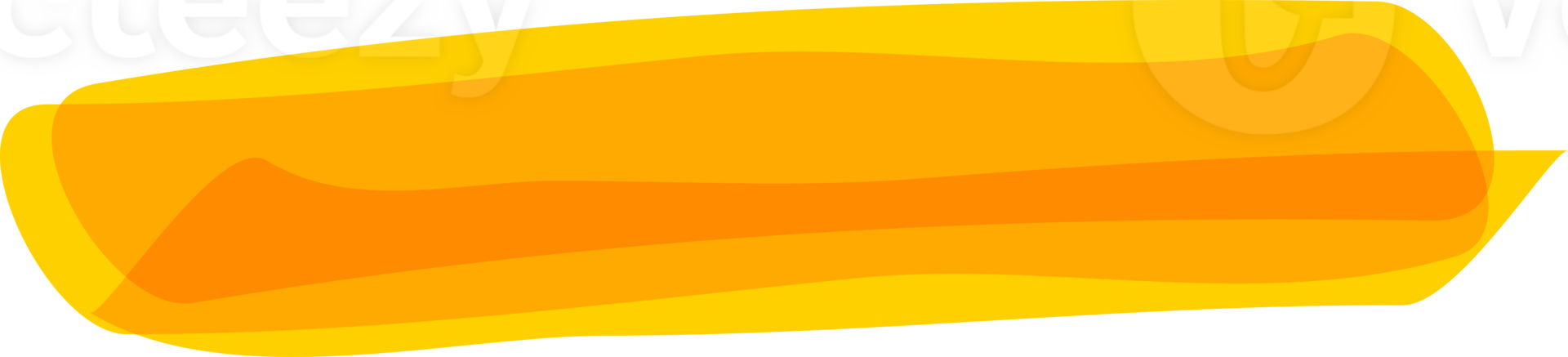 Hand drawn orange highlight marker stripes on transparent background. PNG. png