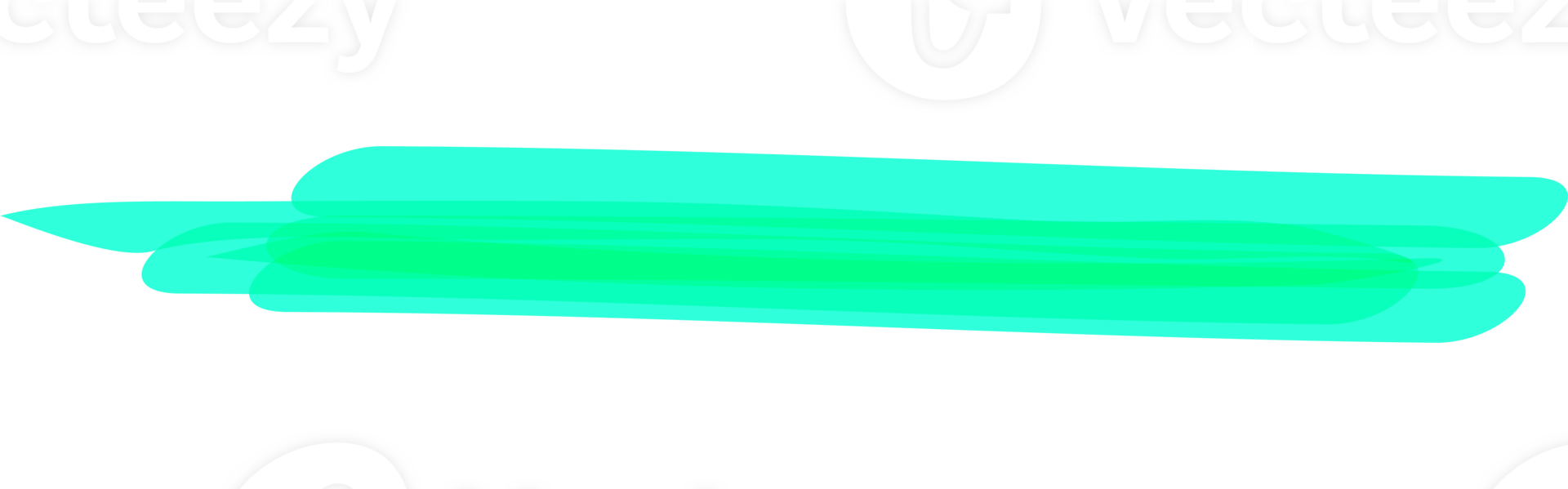 Hand drawn green highlight marker stripes on transparent background. PNG. png