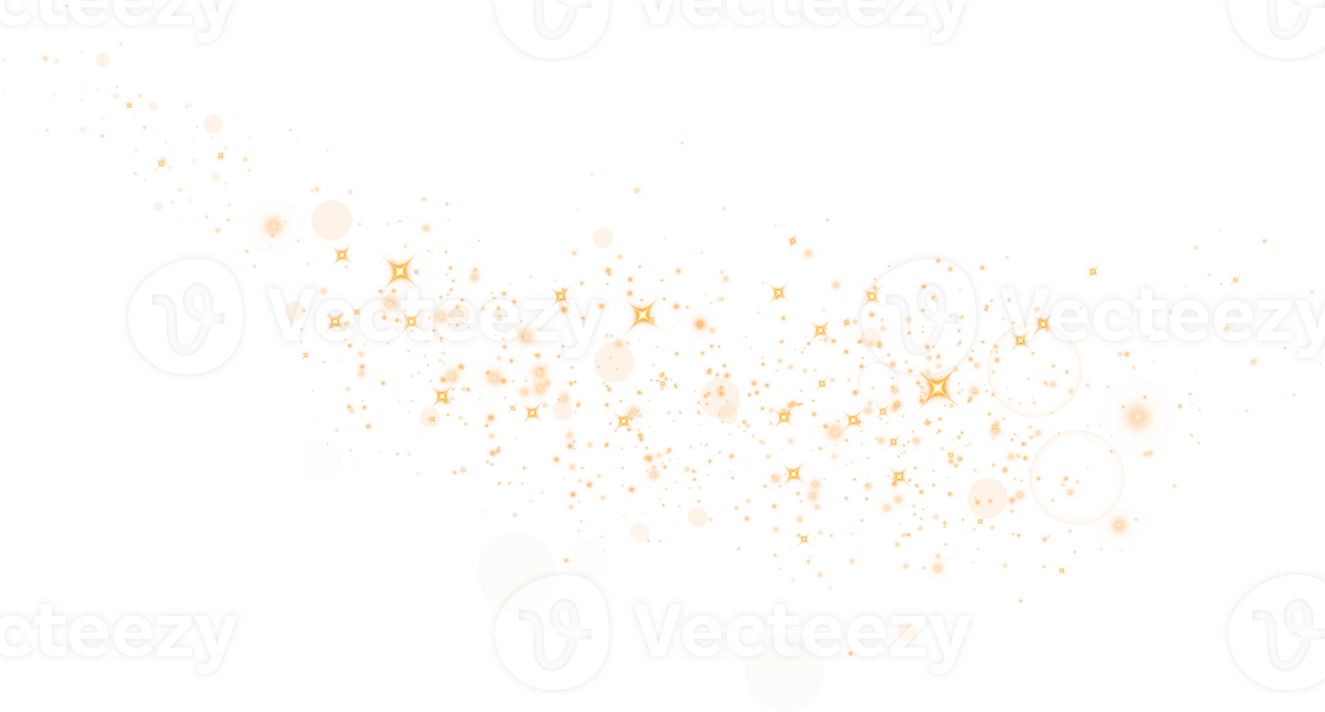 Abstract golden glitter wave illustration. Golden star dust sparkle