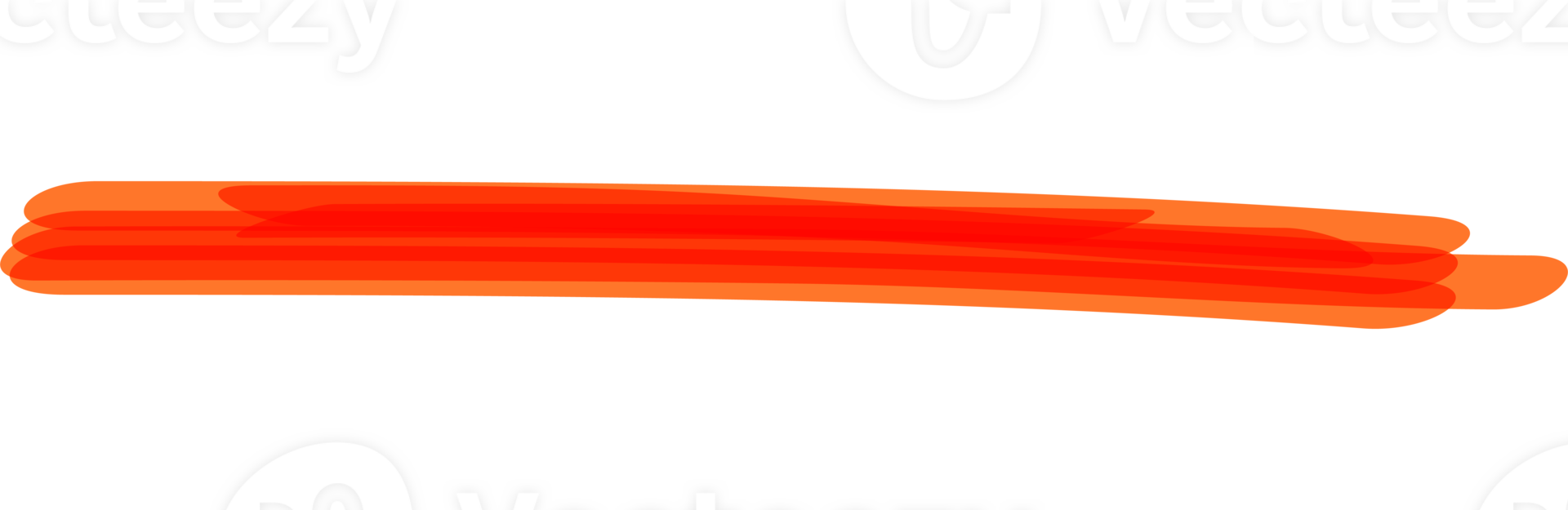 Hand drawn orange highlight marker stripes on transparent background. PNG. png