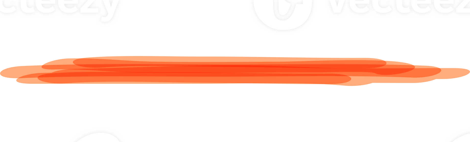 Hand drawn orange highlight marker stripes on transparent background. PNG. png