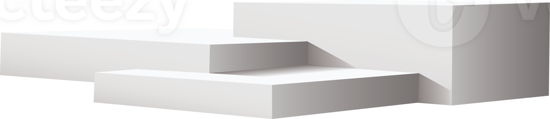 Podium isolated on a transparent background. 3d pedestal. PNG. png