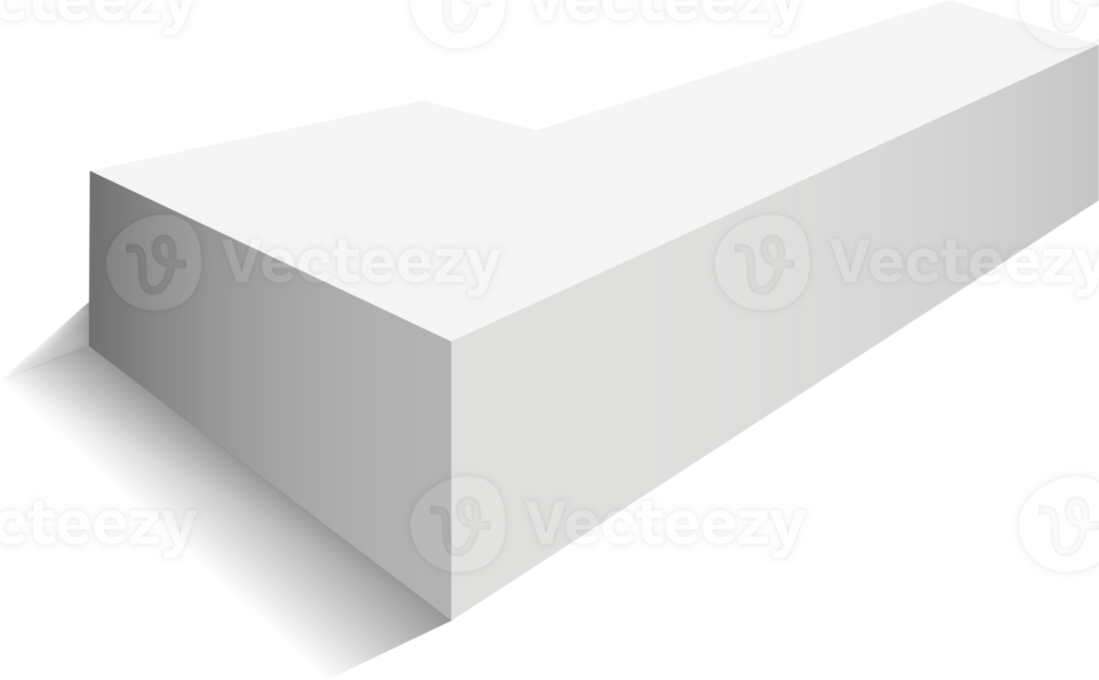 Podium isolated on a transparent background. 3d pedestal. PNG. png