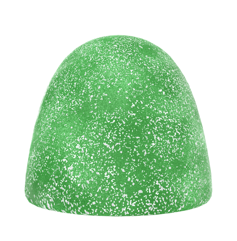 3d Rendern von ein Gummibärchen bunt glitzernd Süßigkeiten auf