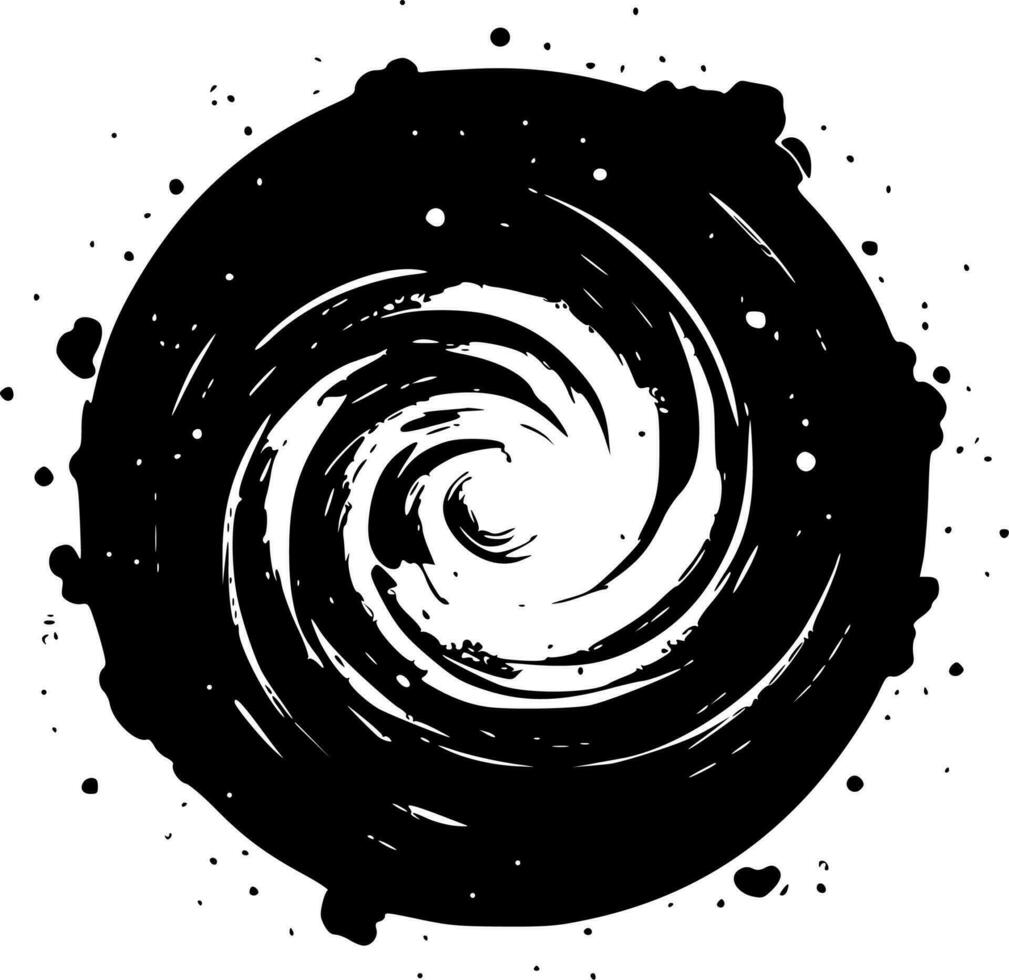 Galaxy - Minimalist and Flat Logo - Vector illustration