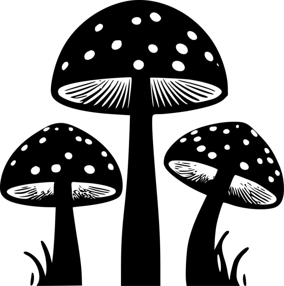 Mushrooms - High Quality Vector Logo - Vector illustration ideal for T-shirt graphic