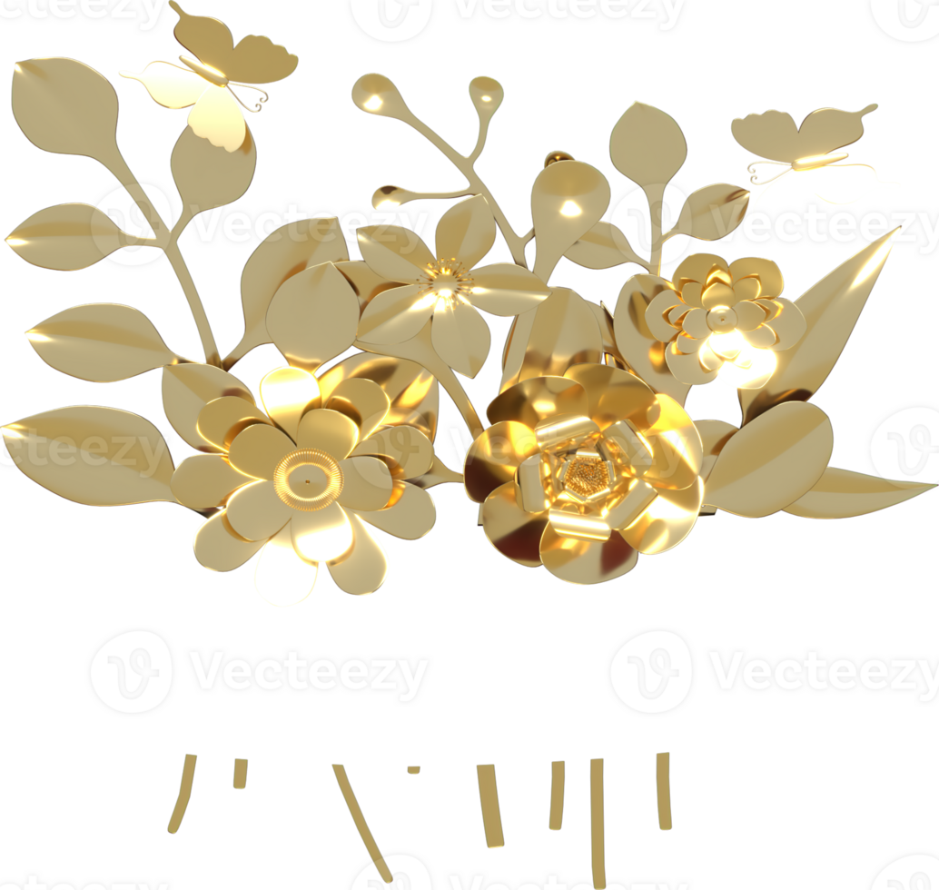 Mother's Day and Valentine's Day greeting card, 3D rendering of celebrations on special days. png