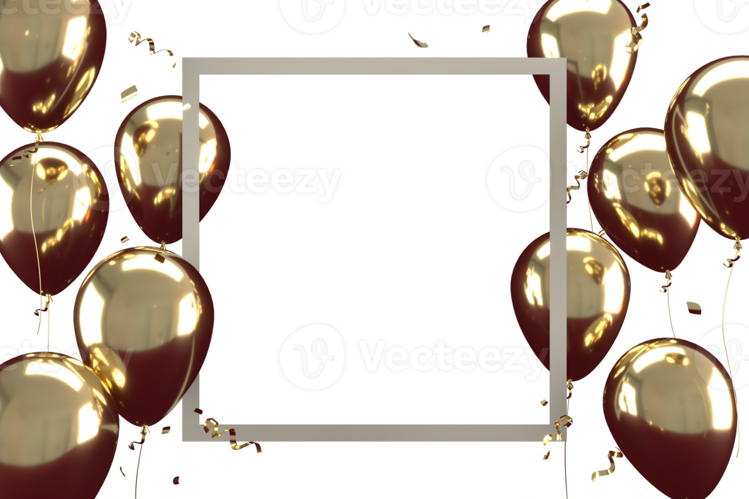 Mother's Day and Valentine's Day greeting card, 3D rendering of celebrations on special days. png