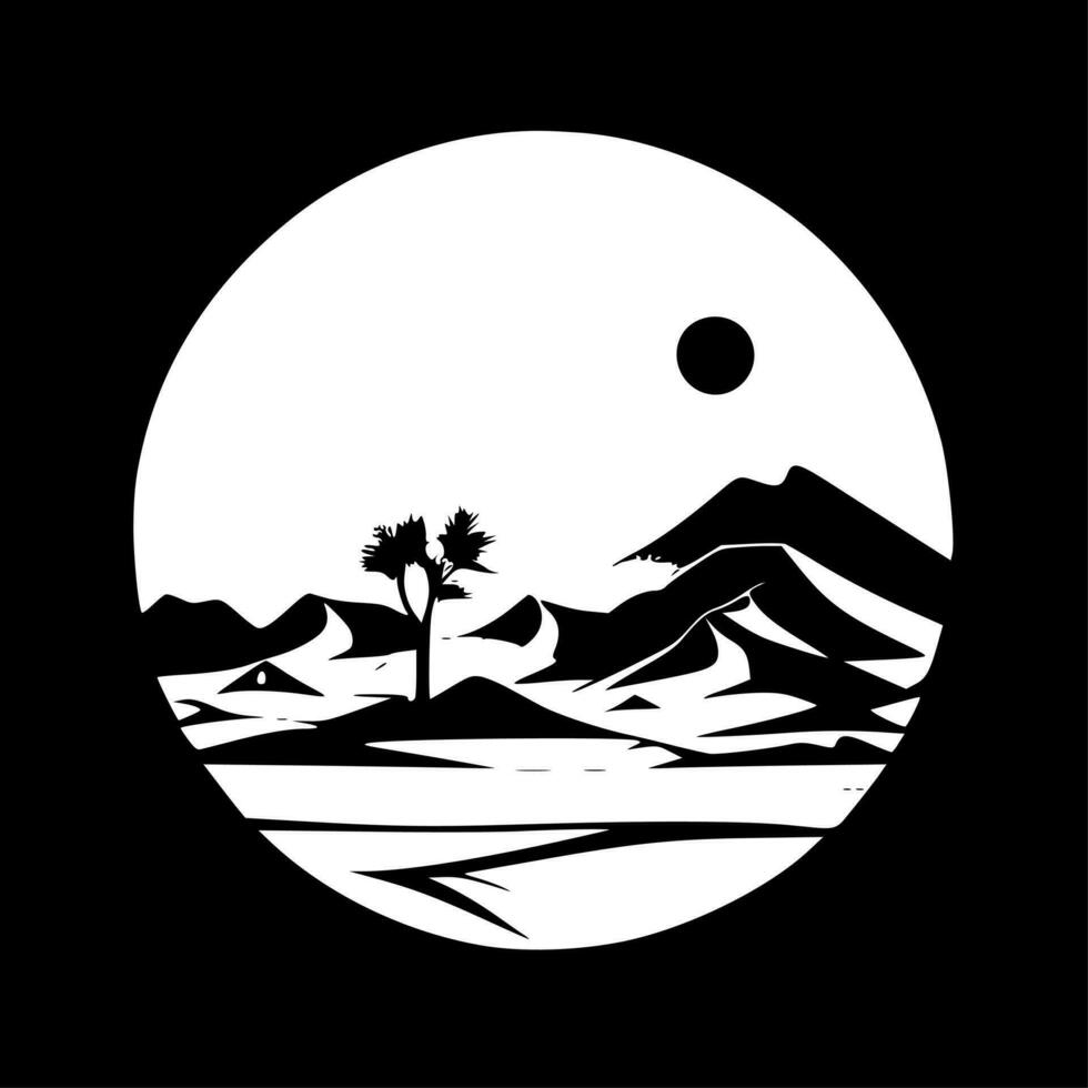 Desert - High Quality Vector Logo - Vector illustration ideal for T-shirt graphic