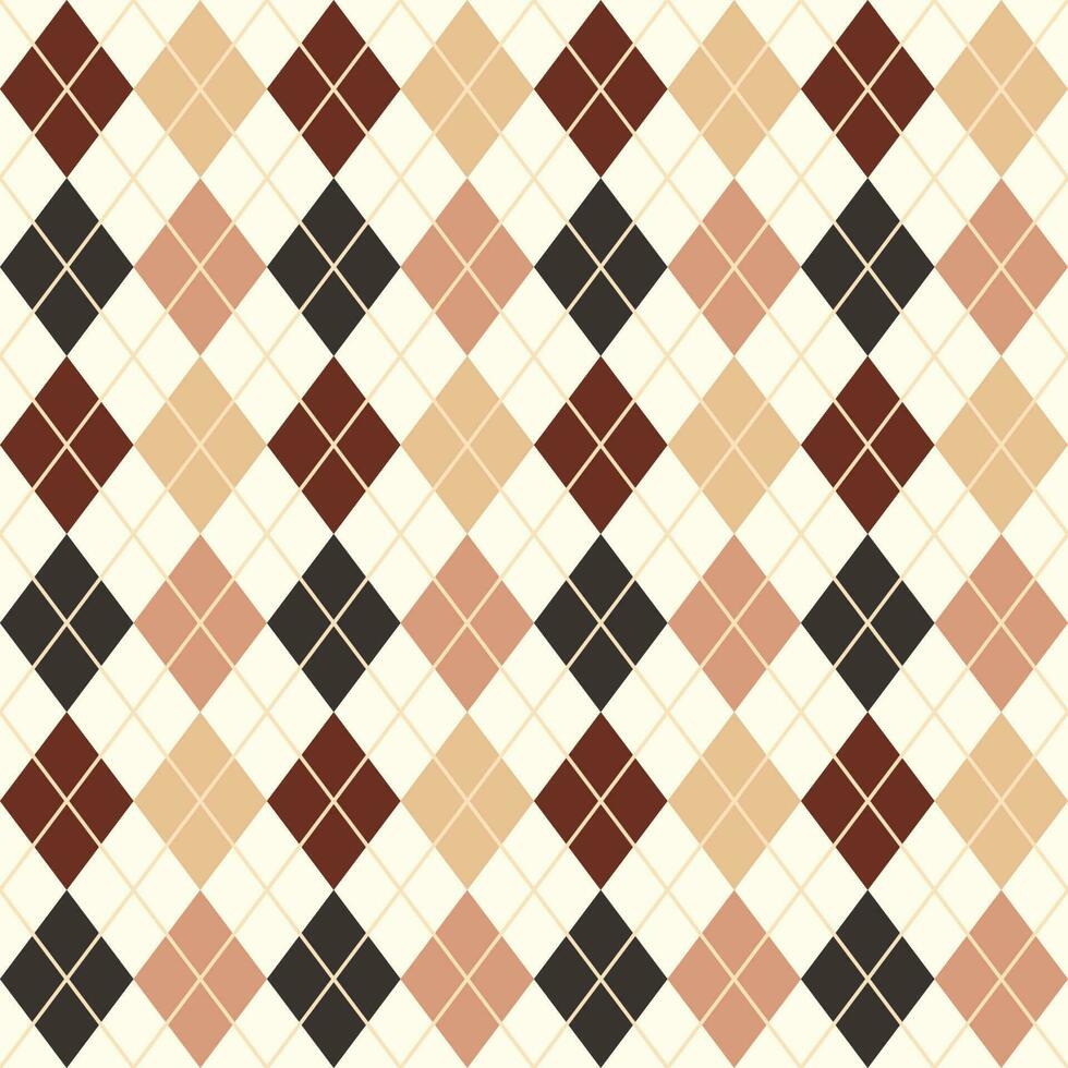 Flat Seamless Argyle Pattern vector