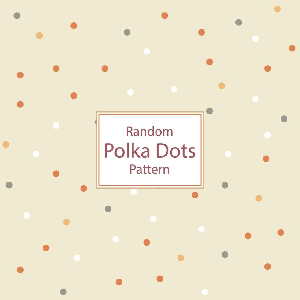 Seamless Colorful Random Polka Dots Pattern vector