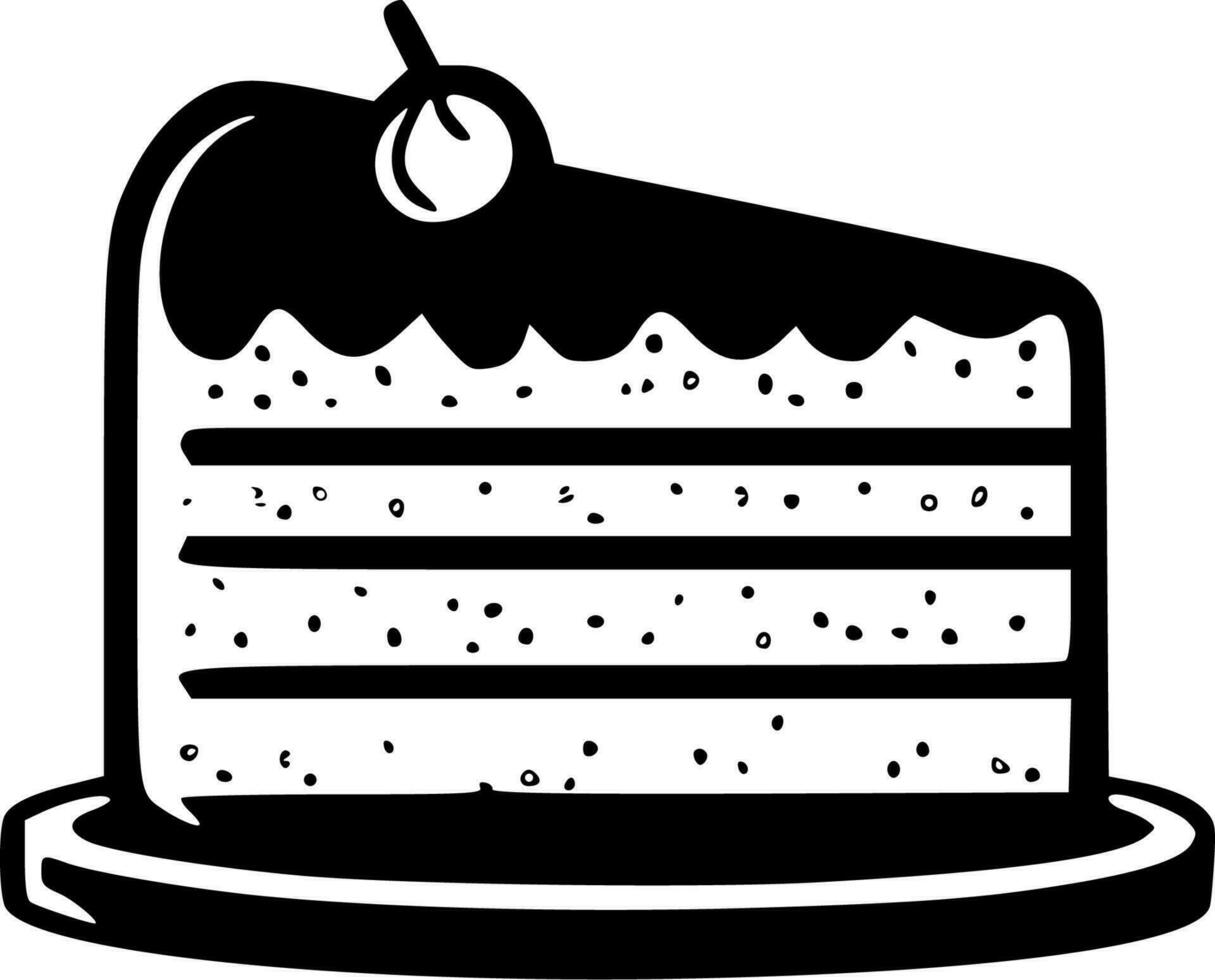 Cake - High Quality Vector Logo - Vector illustration ideal for T-shirt graphic