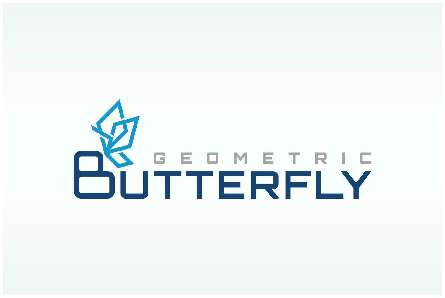 butterfly geometric logo vector