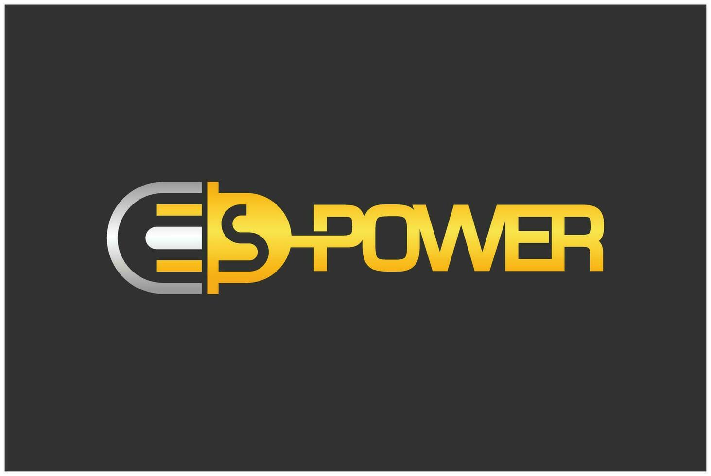 electric power icon logo vector