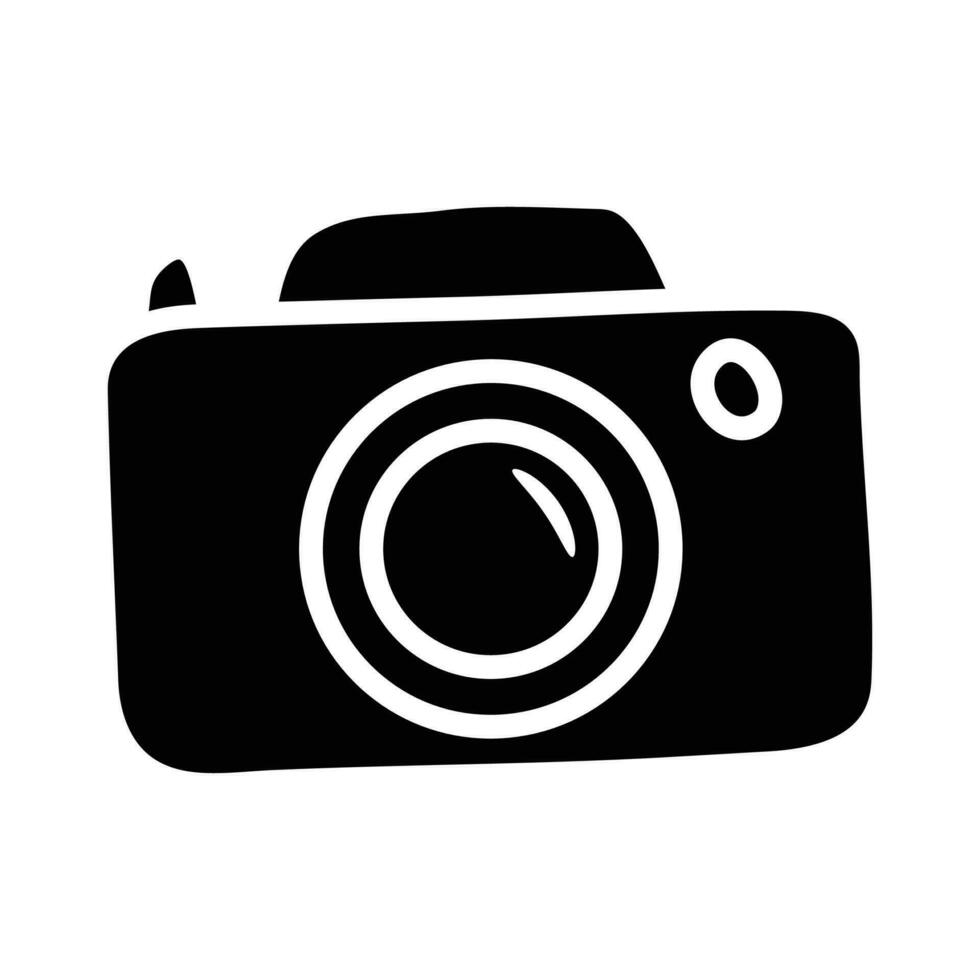Camera vector Solid Icon Design illustration. Party and Celebrate Symbol on White background EPS 10 File