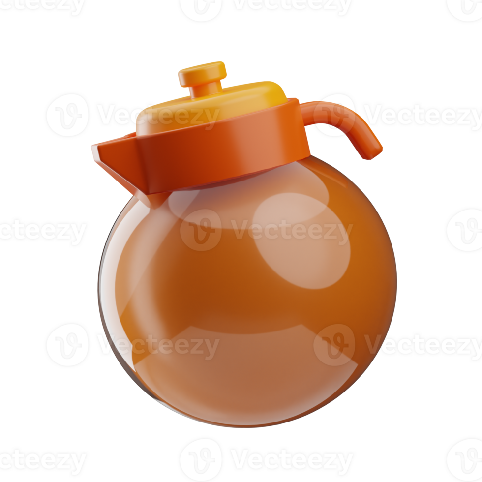 breakfast pitcher drink 3d illustration png