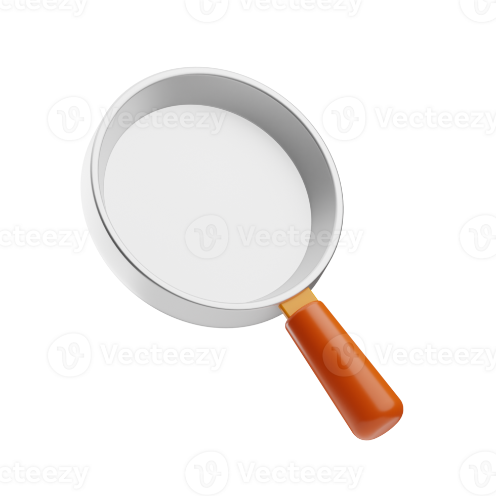 breakfast frying pan 3d illustration png