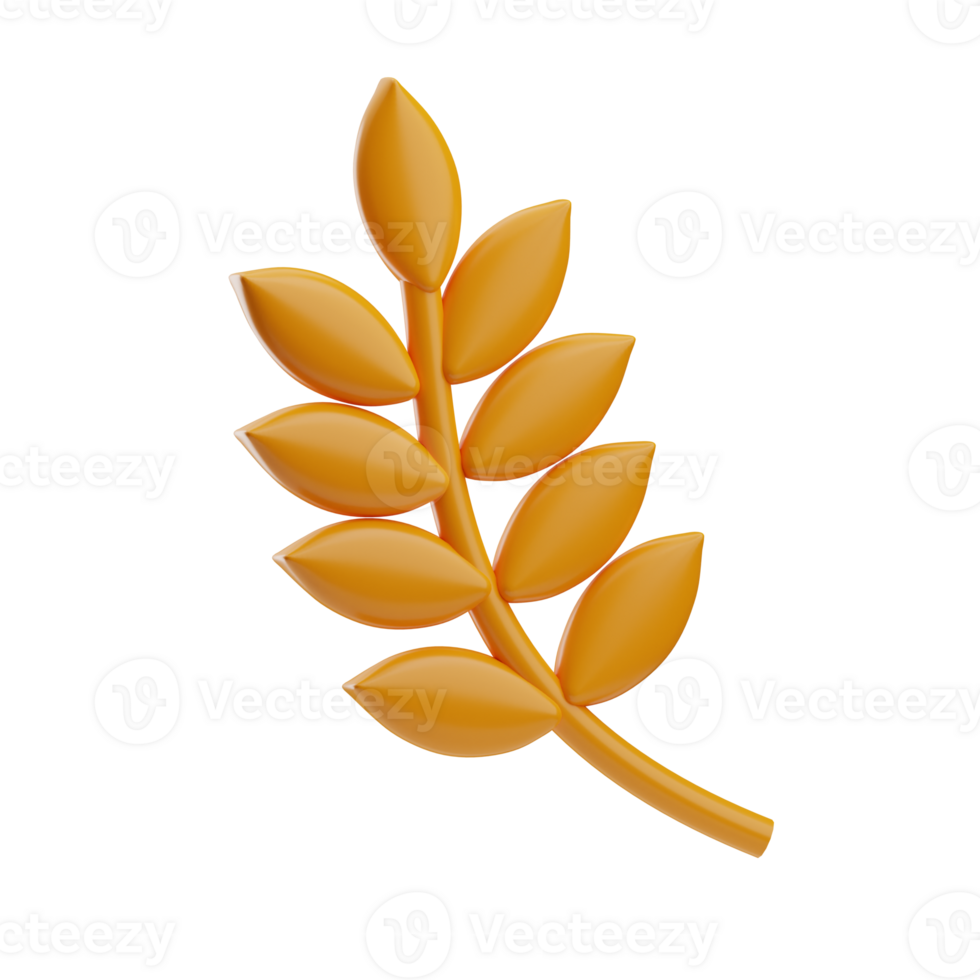 breakfast wheat 3d illustration png