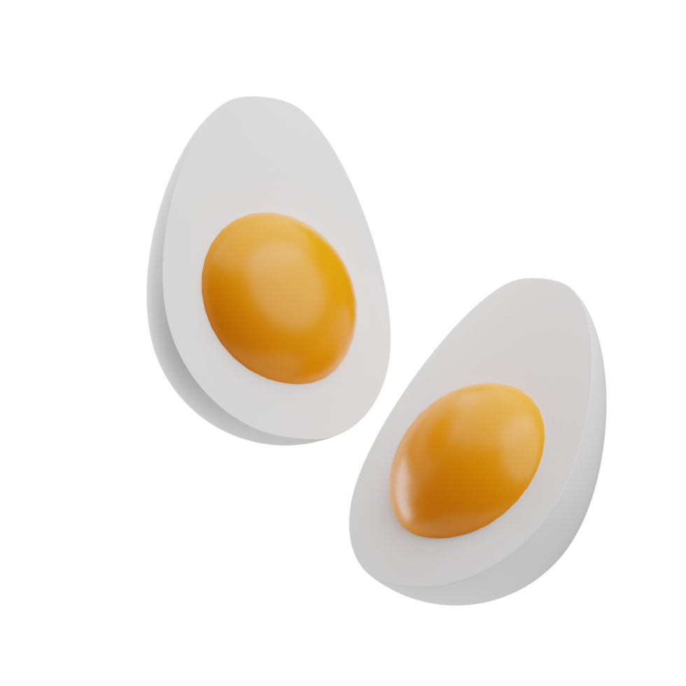 breakfast boiled eggs 3d illustration 23553459 PNG