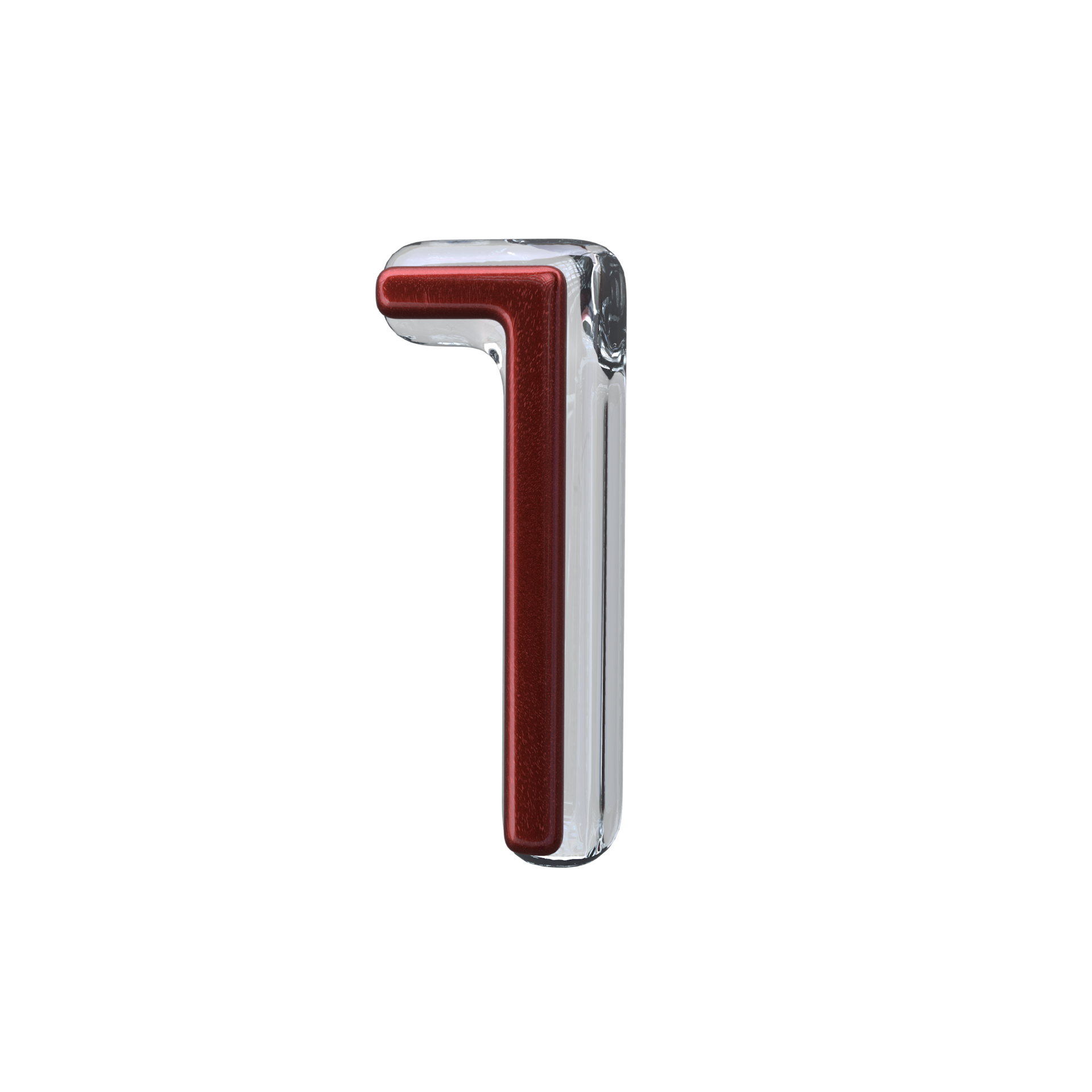 Number 1 3D render transparent background 23553787 PNG