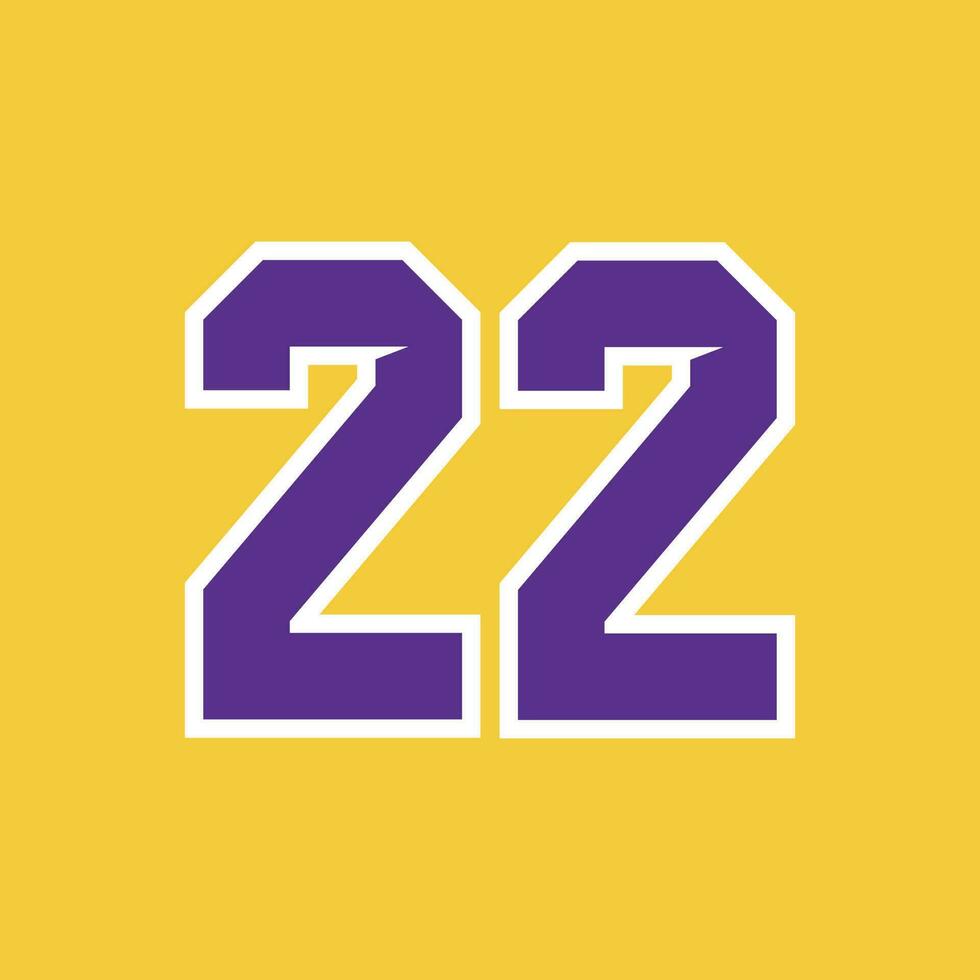 Basketball Sport Number Vector Template 22